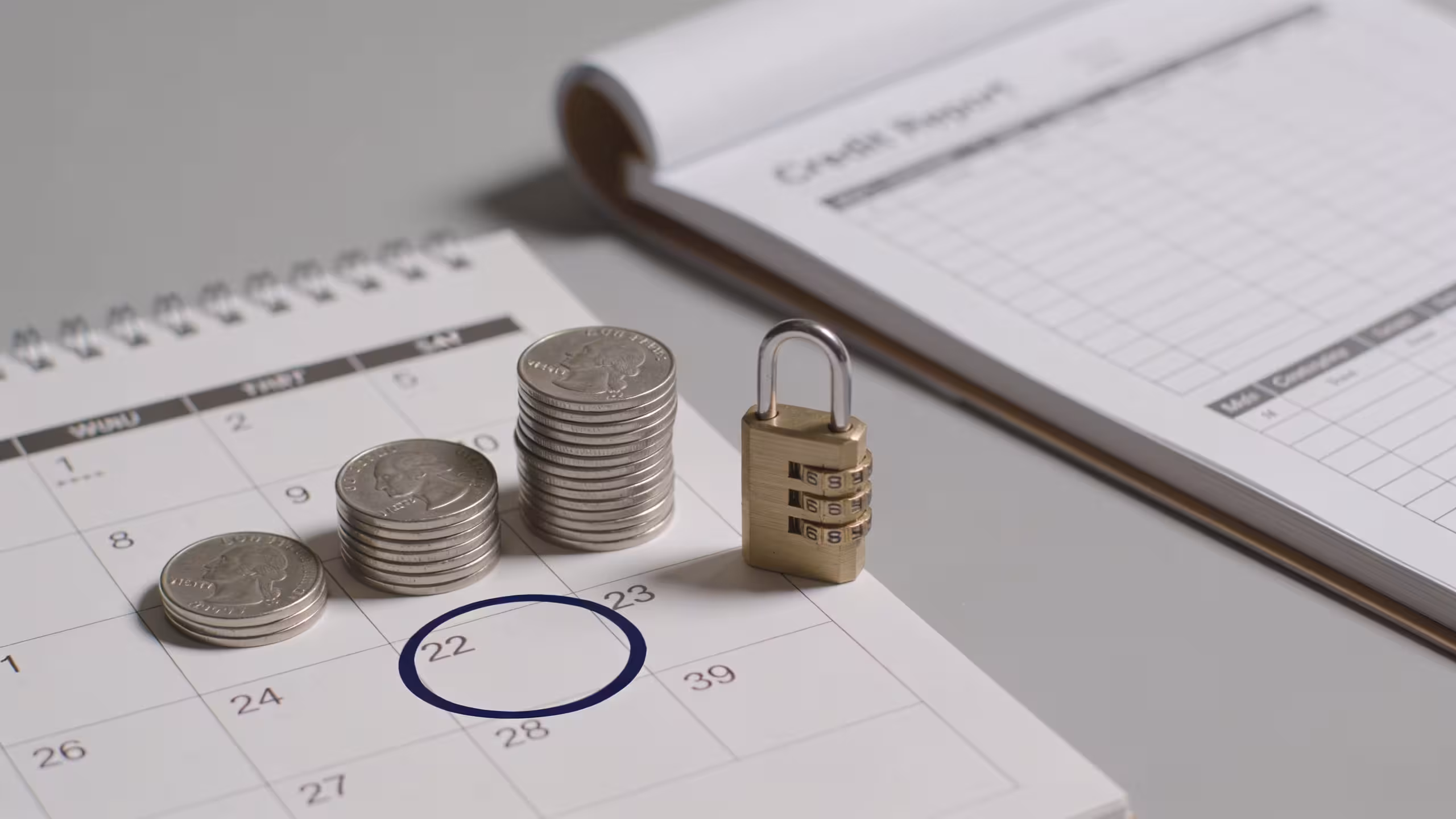 A credit report document and a short-term loan agreement placed side by side on a clean desk, showing how payday loans can hurt your credit score