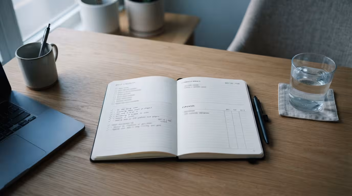 Student loan grace period planning documents and calendar on a desk, showing the six-month window before repayment starts.