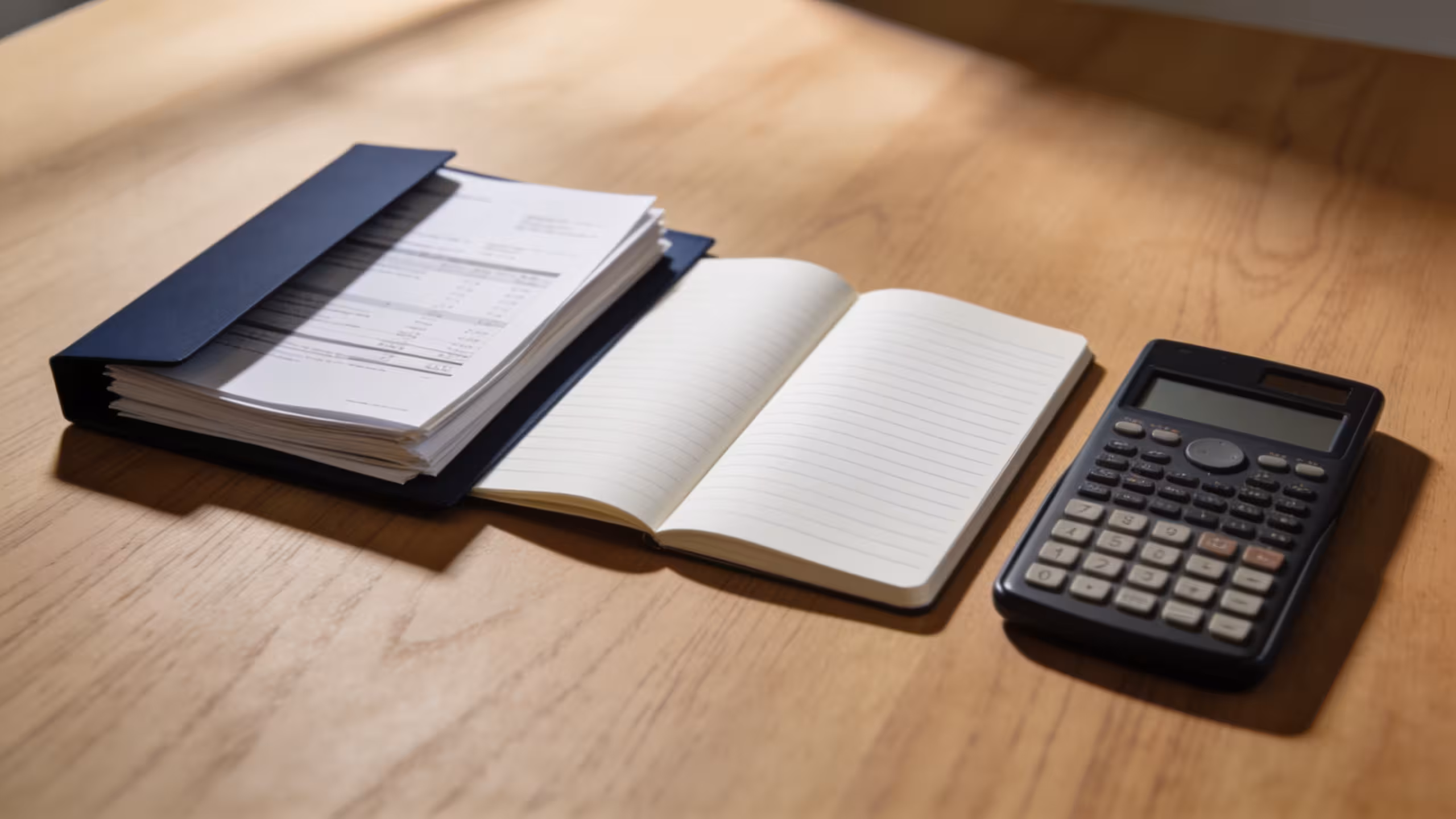 Credit application documents and a personal loan checklist for bad credit borrowers on a desk