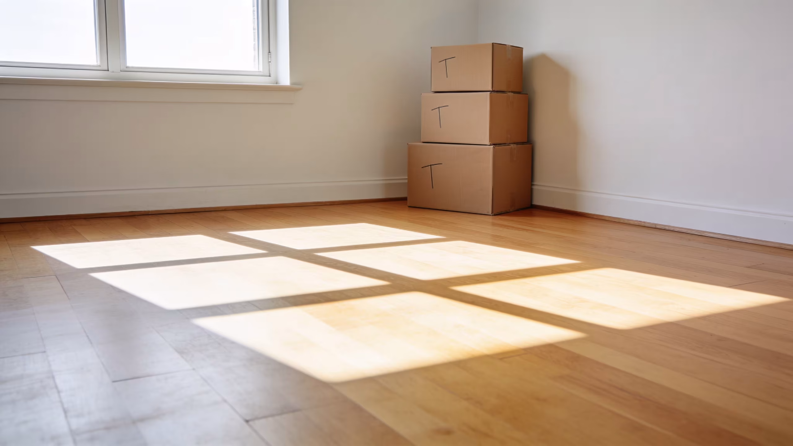 Personal loan for moving costs: moving supplies including sealed boxes, packing tape, and house keys on a wood surface