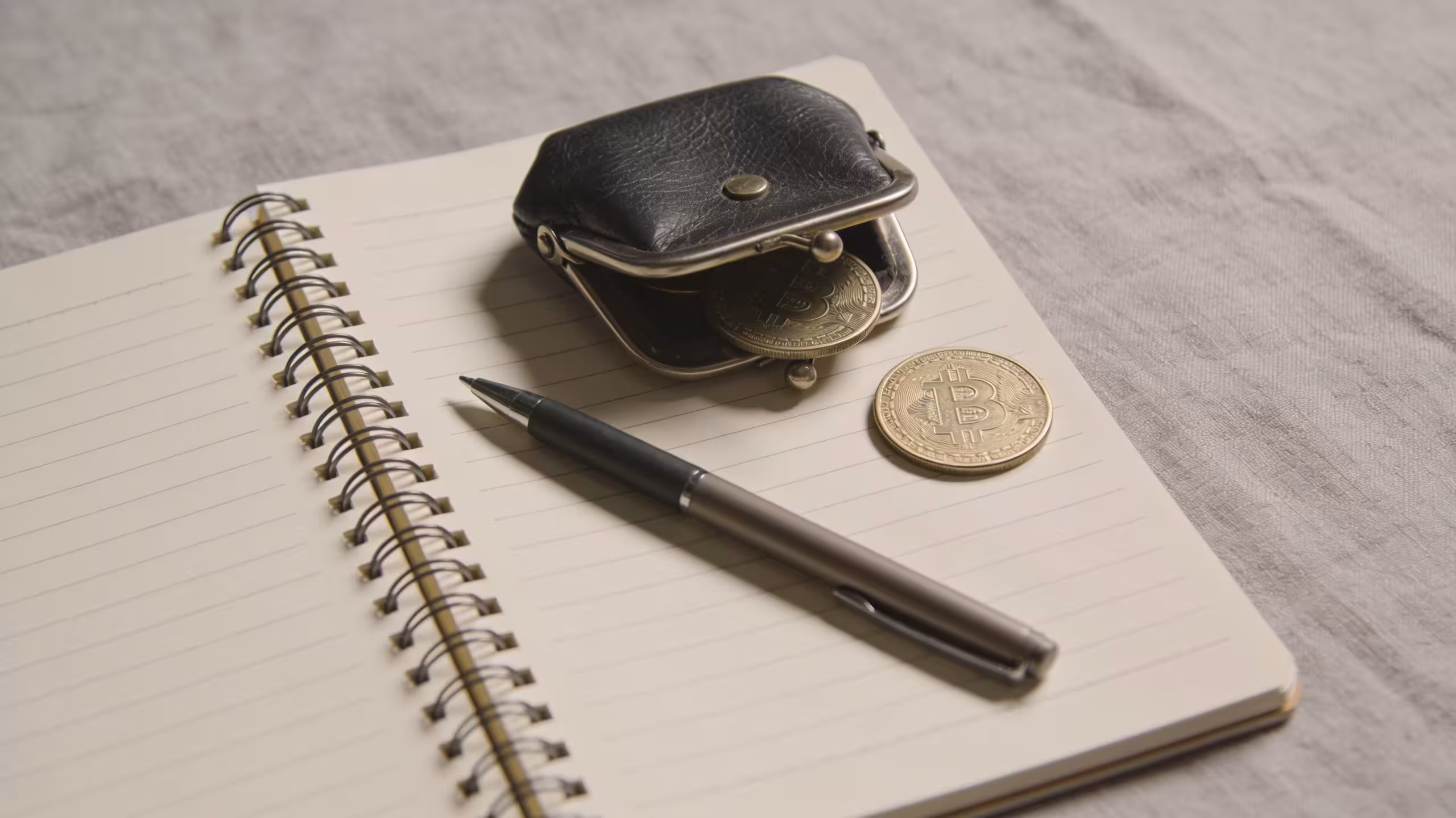 Short term loan alternatives: financial planning documents, coins, and a calculator on a wooden desk.