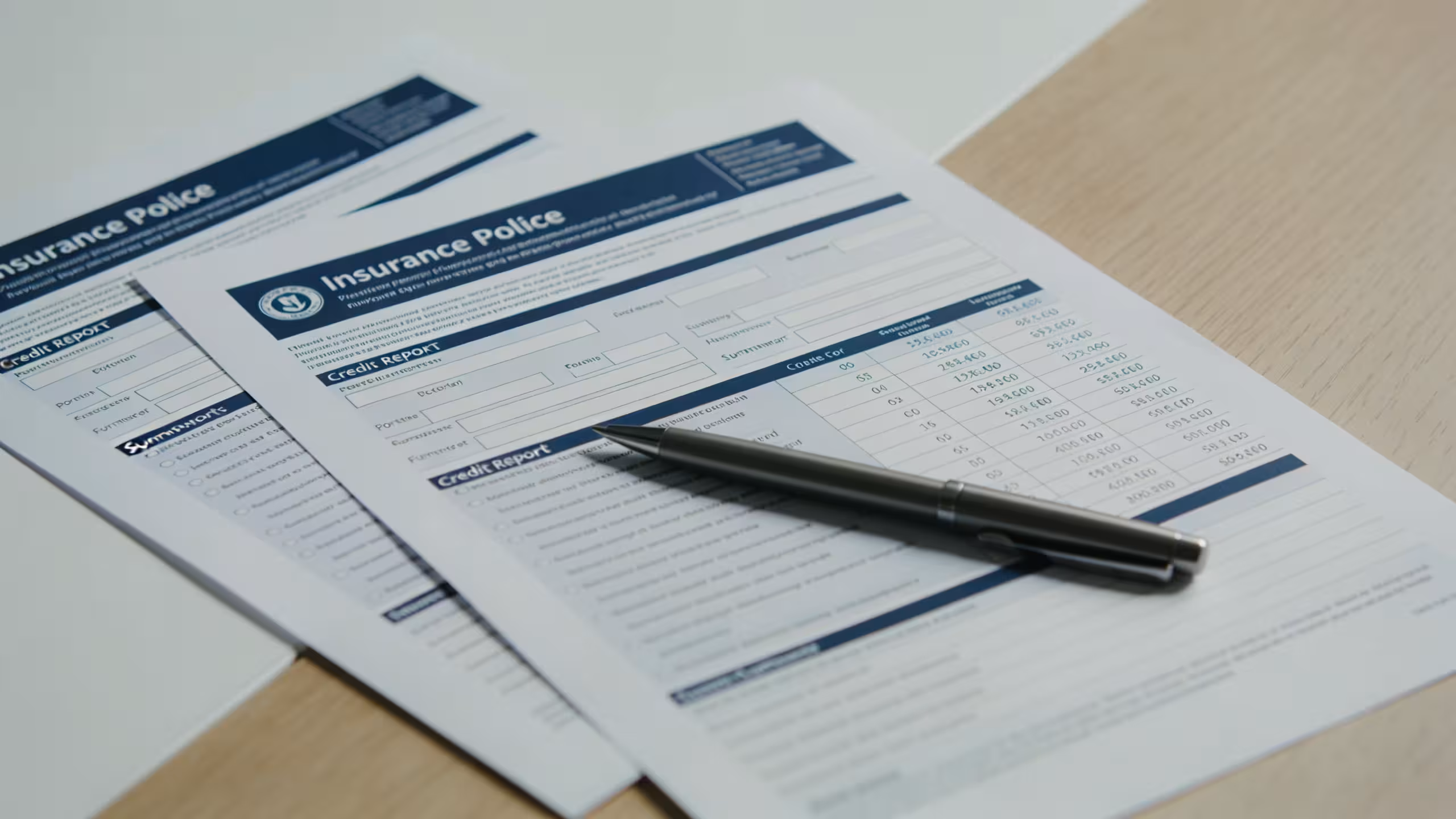 auto insurance documents and car keys representing best auto insurance for bad credit options in the US