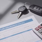 auto insurance documents and car keys representing best auto insurance for bad credit options in the US