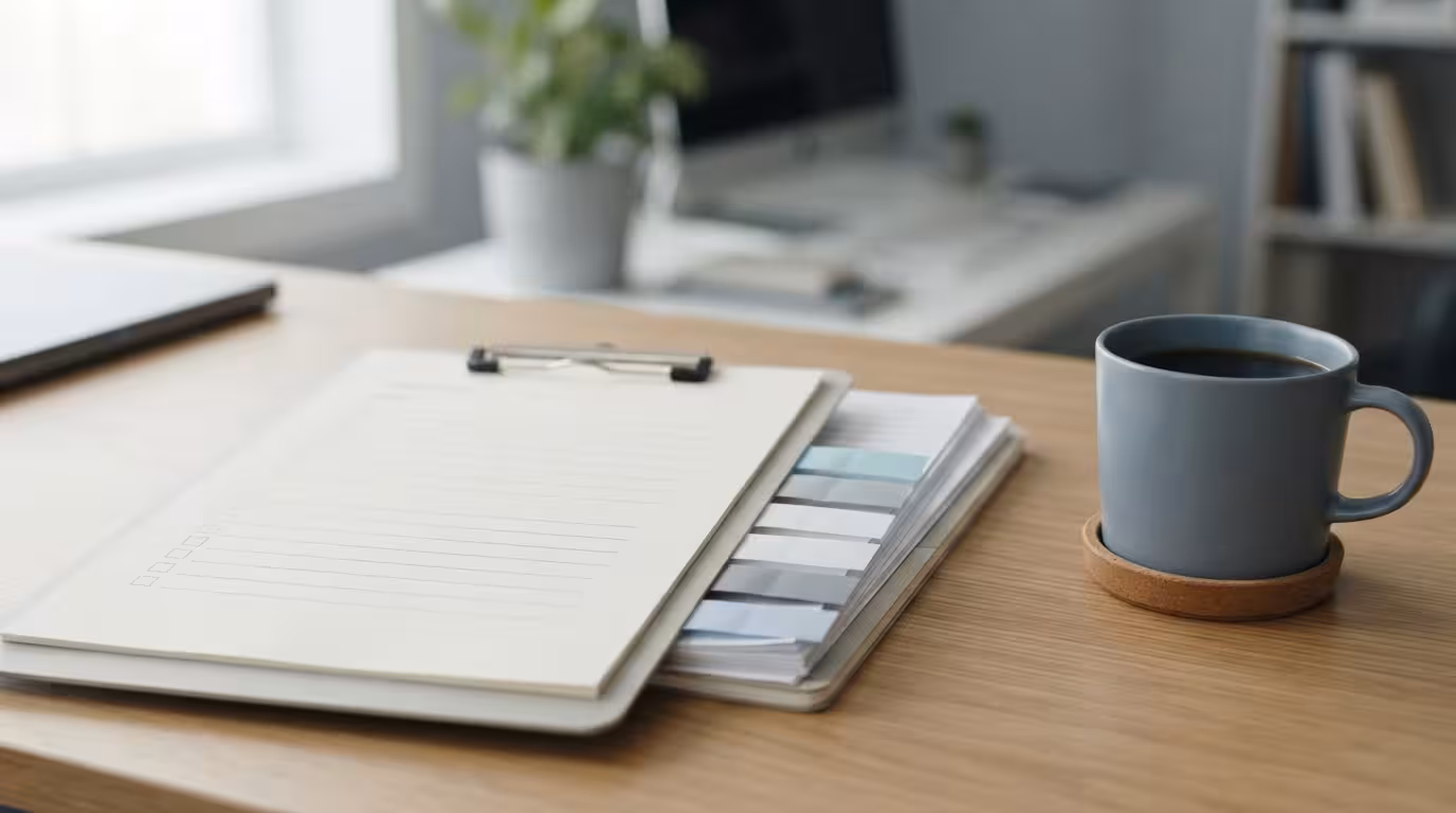Best small business loans for startups: business documents and planning materials on a clean office desk